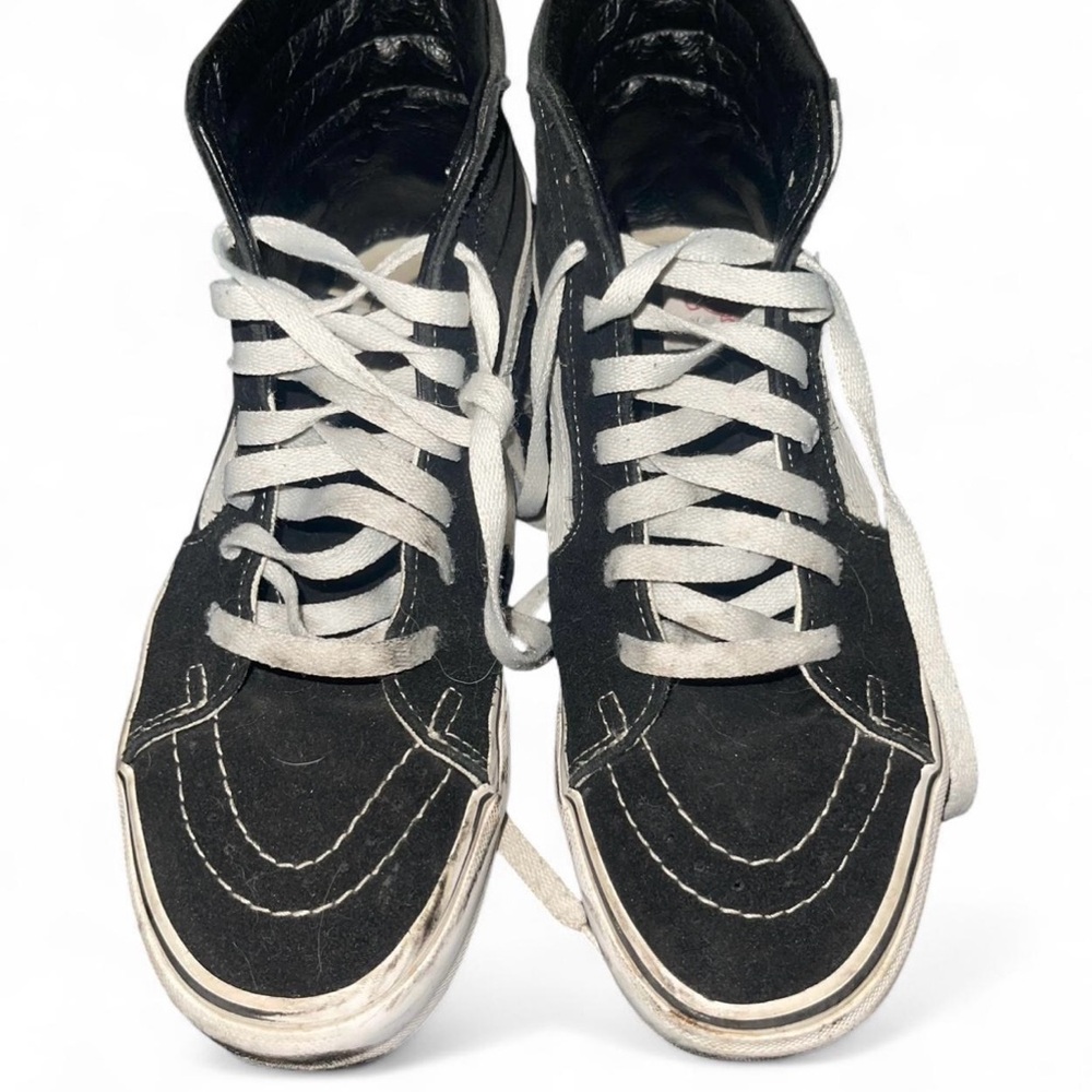Vans Black and White High-Top Sneakers